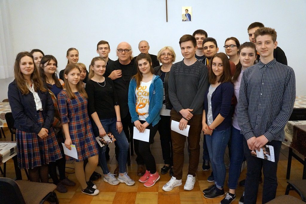 Dbamy o rozwój kulturalny naszych uczniów i spotkania z ciekawymi ludźmi (foto T. Frąckiewicz)